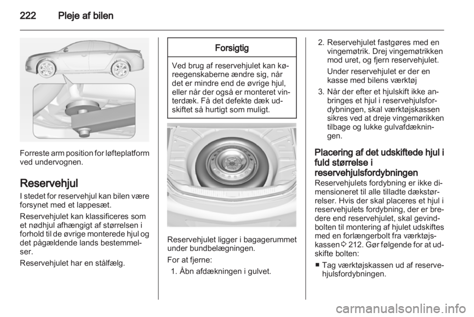 OPEL INSIGNIA 2013.5  Instruktionsbog (in Danish) 