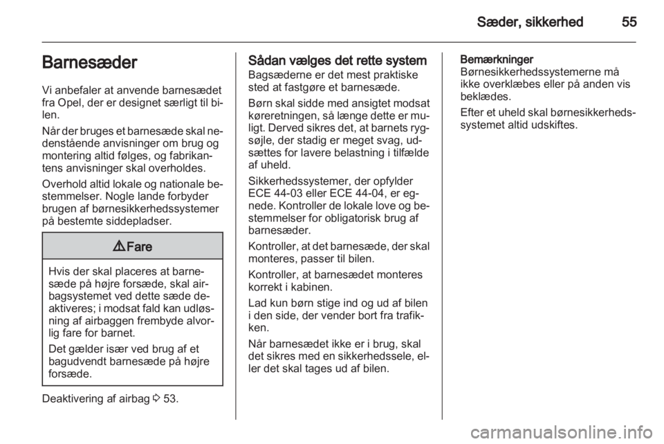 OPEL INSIGNIA 2013.5  Instruktionsbog (in Danish) 