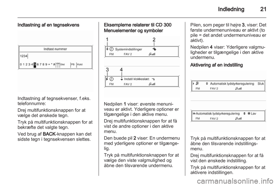 OPEL MERIVA 2011  Instruktionsbog til Infotainment (in Danish) 