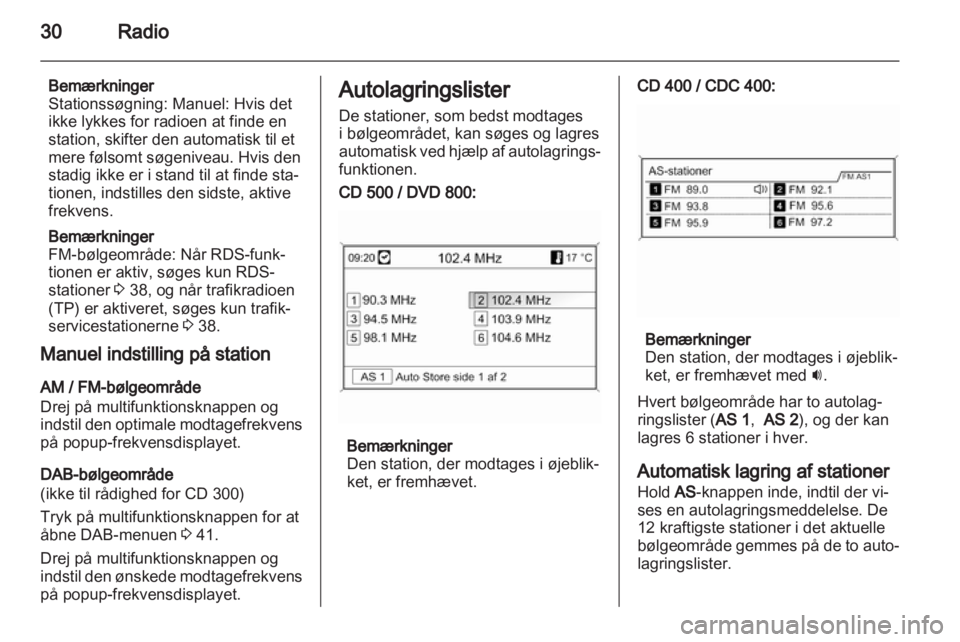 OPEL MERIVA 2011  Instruktionsbog til Infotainment (in Danish) 
