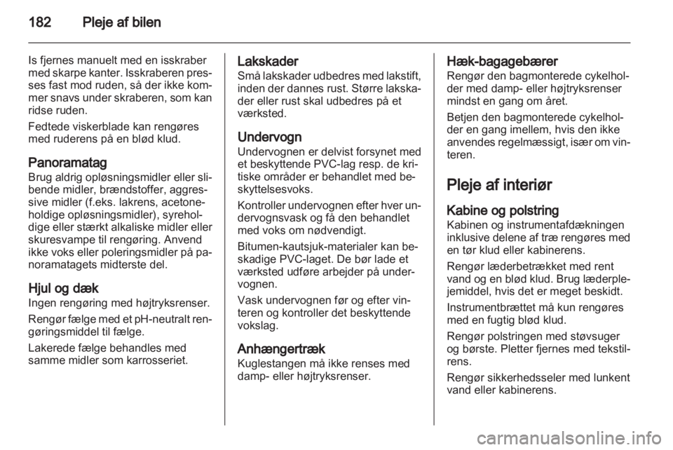 OPEL MERIVA 2011  Instruktionsbog (in Danish) 