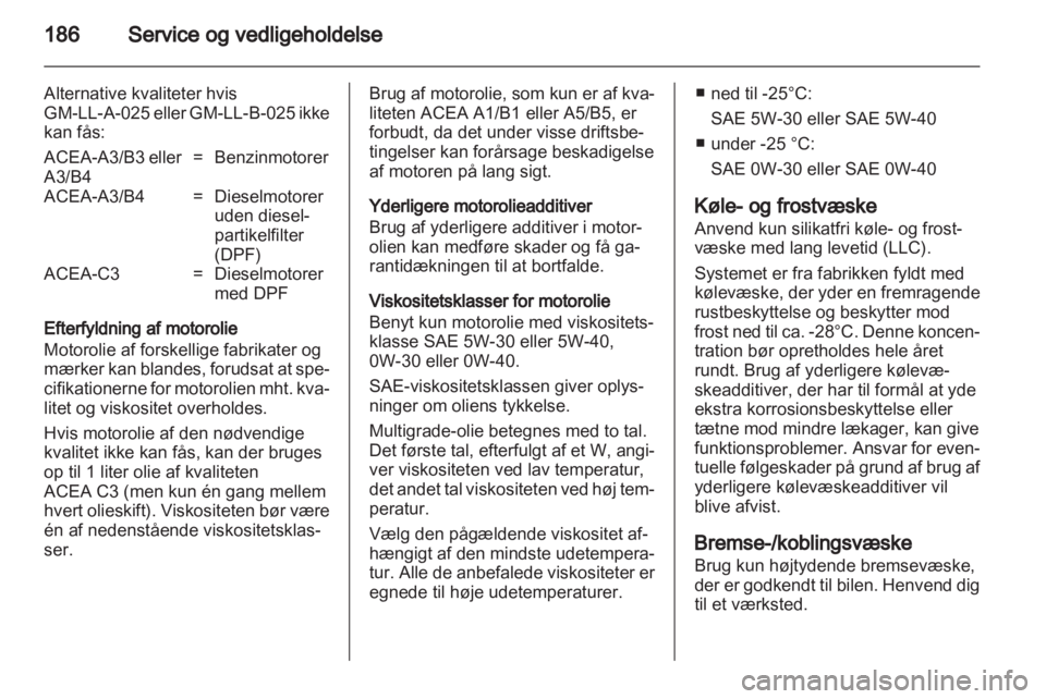 OPEL MERIVA 2011  Instruktionsbog (in Danish) 