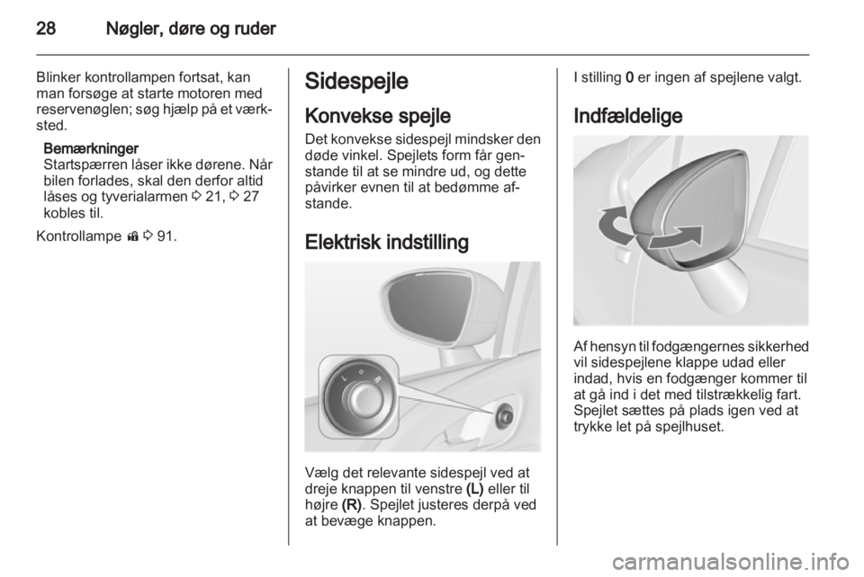 OPEL MERIVA 2011  Instruktionsbog (in Danish) 