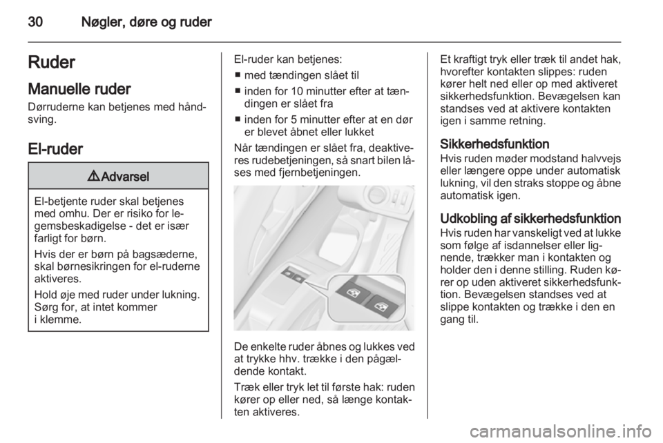 OPEL MERIVA 2011  Instruktionsbog (in Danish) 