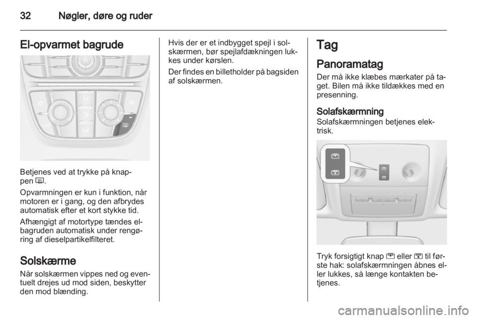 OPEL MERIVA 2011  Instruktionsbog (in Danish) 