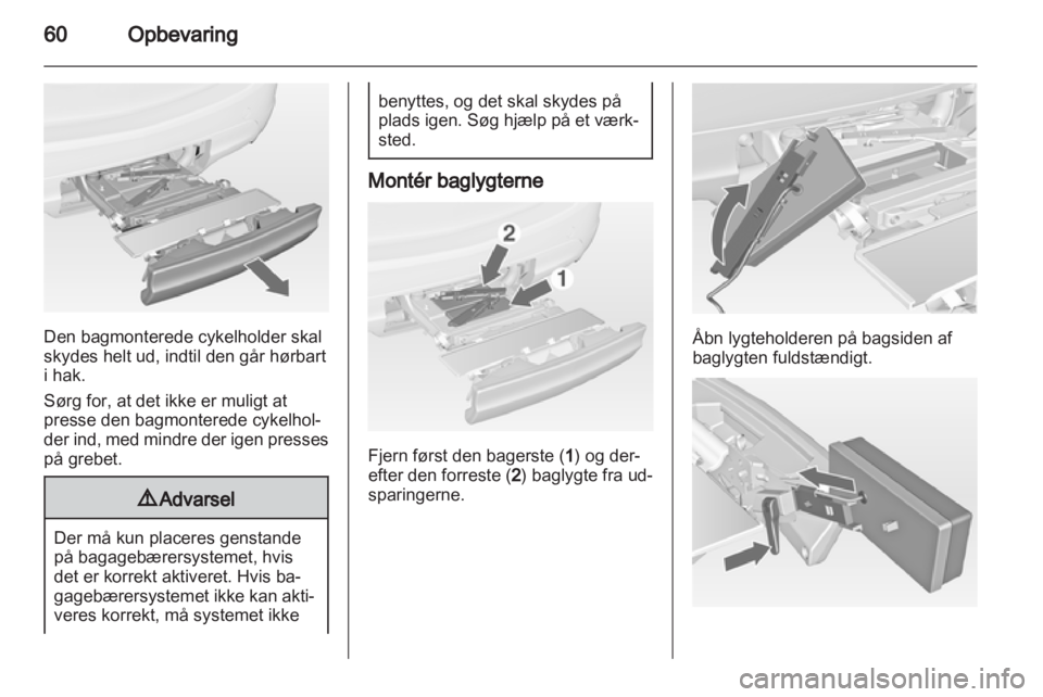OPEL MERIVA 2011  Instruktionsbog (in Danish) 