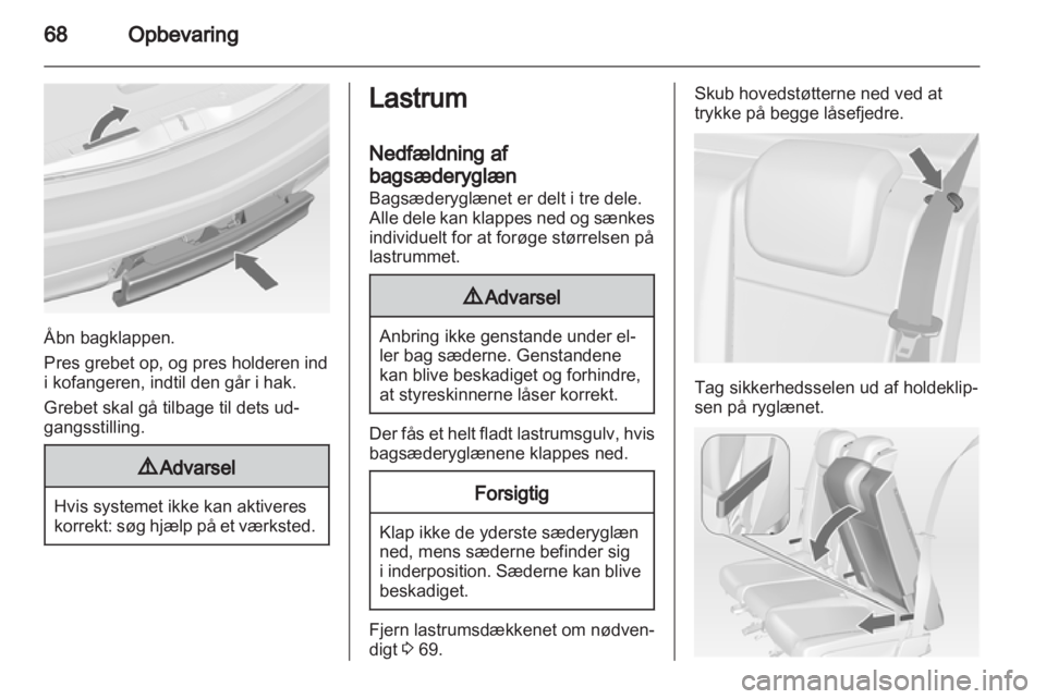 OPEL MERIVA 2011  Instruktionsbog (in Danish) 