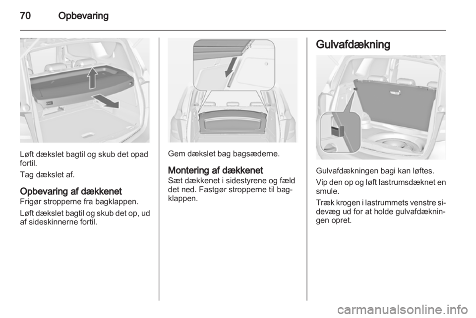 OPEL MERIVA 2011  Instruktionsbog (in Danish) 