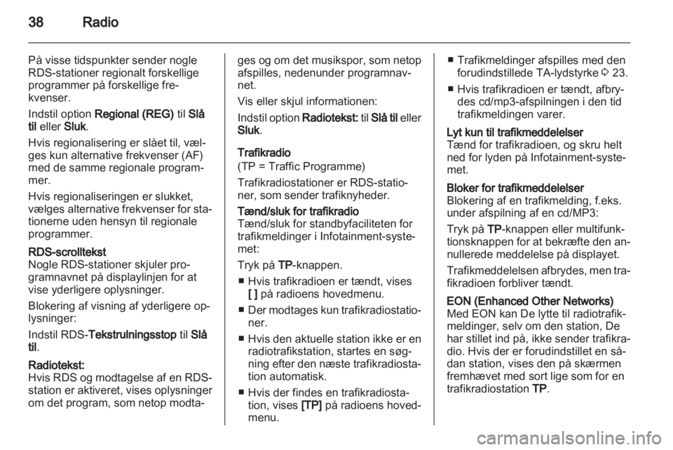 OPEL MERIVA 2011.25  Instruktionsbog til Infotainment (in Danish) 