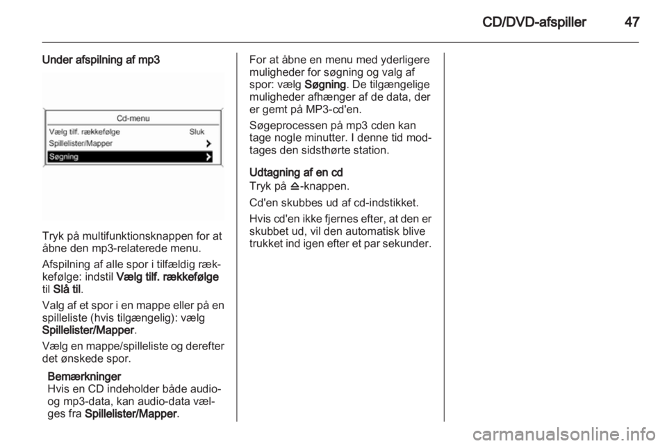 OPEL MERIVA 2011.25  Instruktionsbog til Infotainment (in Danish) 