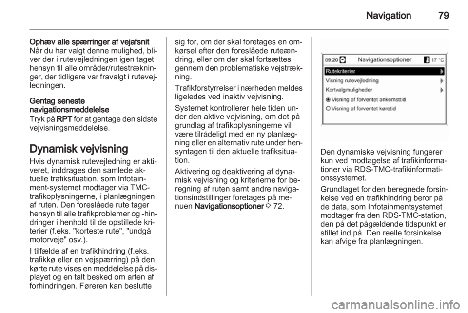 OPEL MERIVA 2011.25  Instruktionsbog til Infotainment (in Danish) 