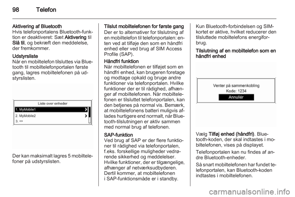 OPEL MERIVA 2011.25  Instruktionsbog til Infotainment (in Danish) 