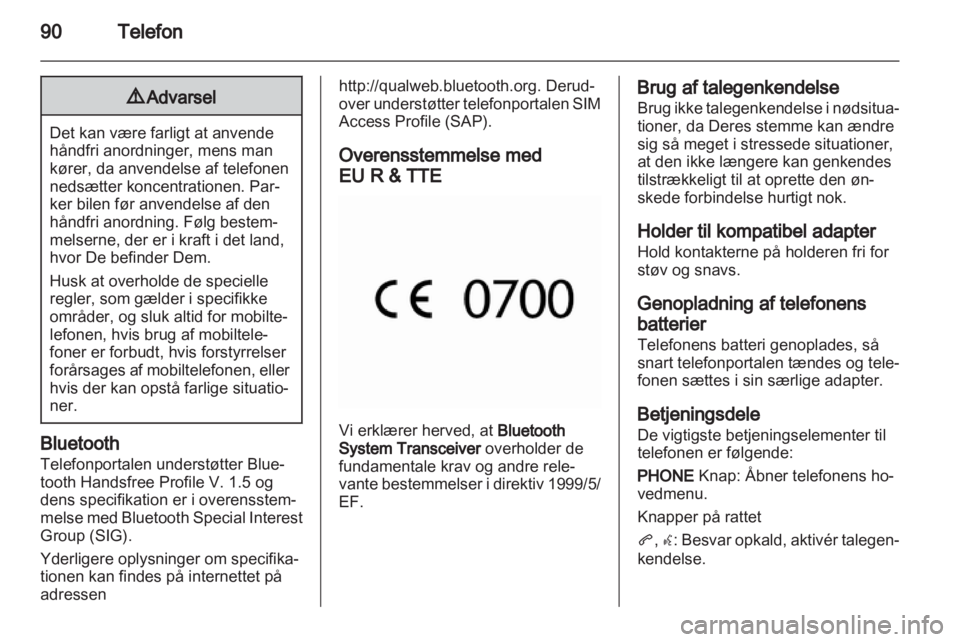 OPEL MERIVA 2011.5  Instruktionsbog til Infotainment (in Danish) 
