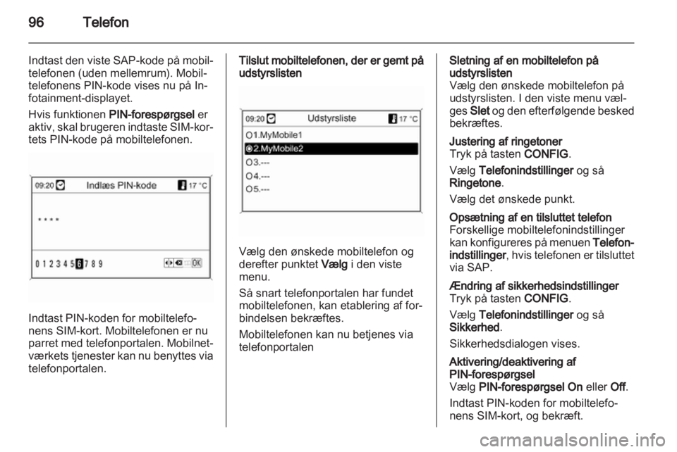 OPEL MERIVA 2011.5  Instruktionsbog til Infotainment (in Danish) 