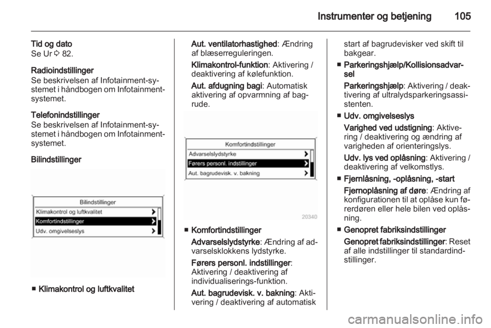 OPEL MERIVA 2011.5  Instruktionsbog (in Danish) 