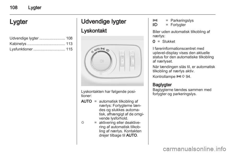 OPEL MERIVA 2011.5  Instruktionsbog (in Danish) 