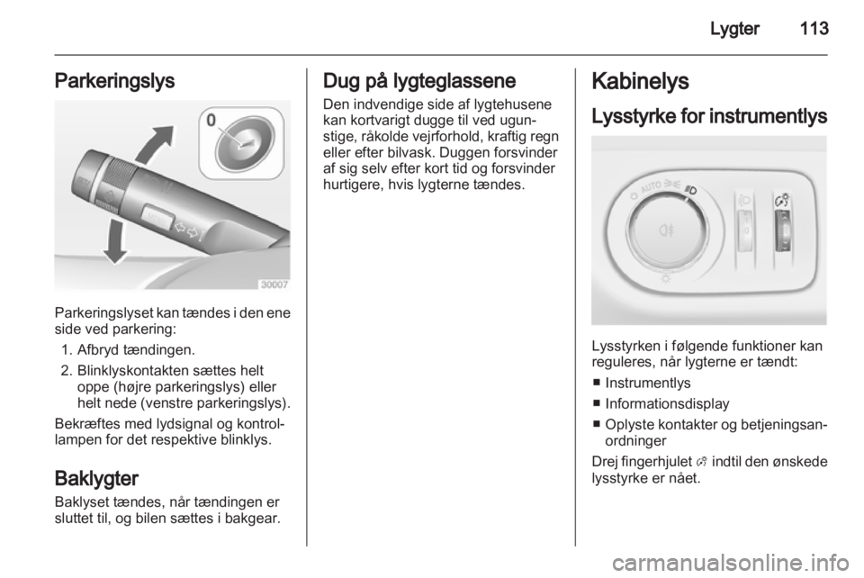 OPEL MERIVA 2011.5  Instruktionsbog (in Danish) 