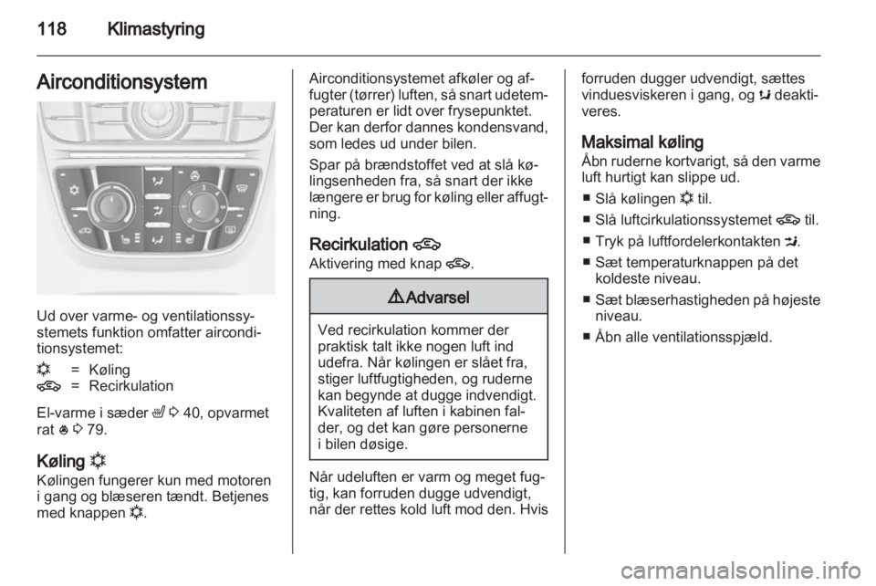 OPEL MERIVA 2011.5  Instruktionsbog (in Danish) 