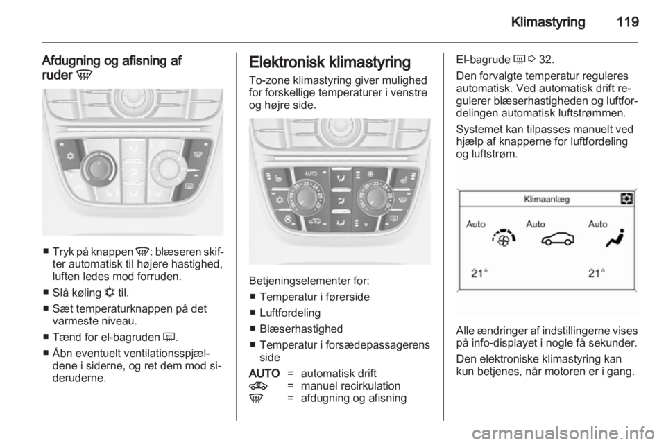 OPEL MERIVA 2011.5  Instruktionsbog (in Danish) 