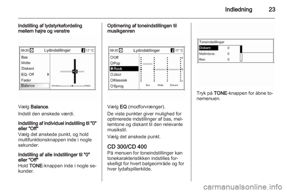 OPEL MERIVA 2012  Instruktionsbog til Infotainment (in Danish) 
