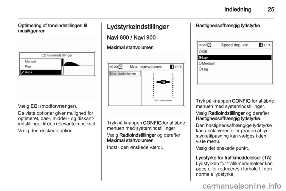 OPEL MERIVA 2012  Instruktionsbog til Infotainment (in Danish) 