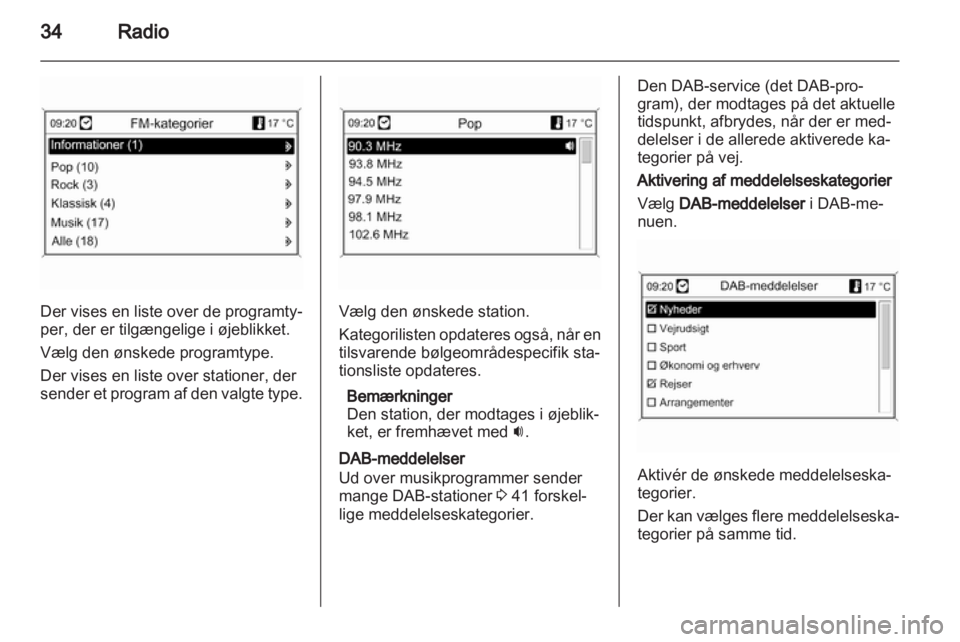 OPEL MERIVA 2012  Instruktionsbog til Infotainment (in Danish) 