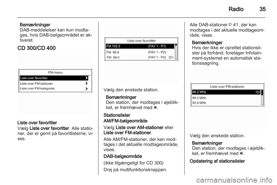 OPEL MERIVA 2012  Instruktionsbog til Infotainment (in Danish) 