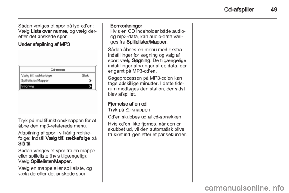 OPEL MERIVA 2012  Instruktionsbog til Infotainment (in Danish) 