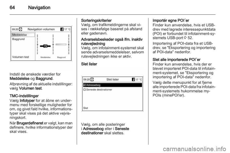 OPEL MERIVA 2012  Instruktionsbog til Infotainment (in Danish) 