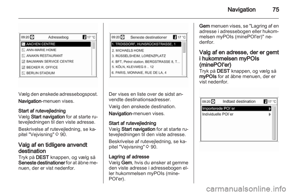 OPEL MERIVA 2012  Instruktionsbog til Infotainment (in Danish) 