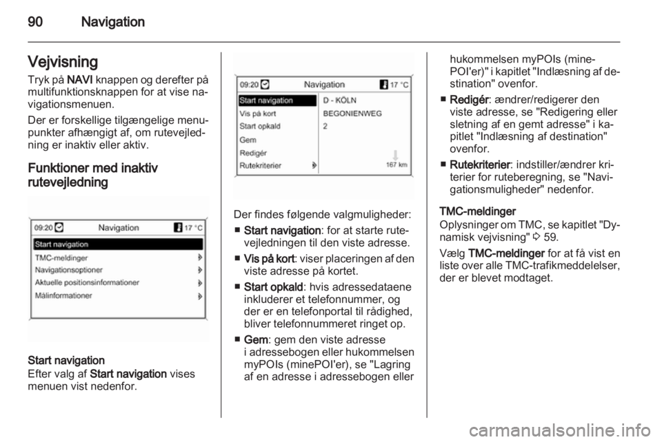 OPEL MERIVA 2012  Instruktionsbog til Infotainment (in Danish) 