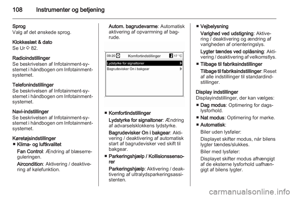 OPEL MERIVA 2012  Instruktionsbog (in Danish) 