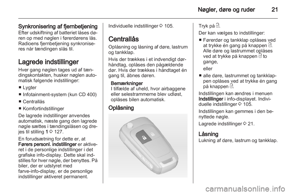 OPEL MERIVA 2012  Instruktionsbog (in Danish) 