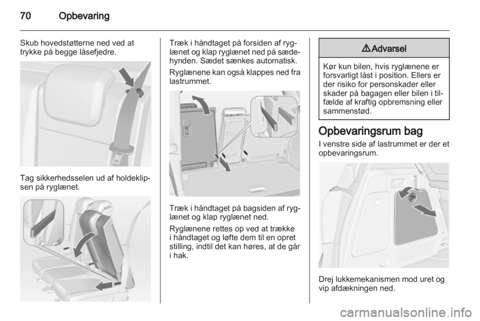 OPEL MERIVA 2012  Instruktionsbog (in Danish) 
