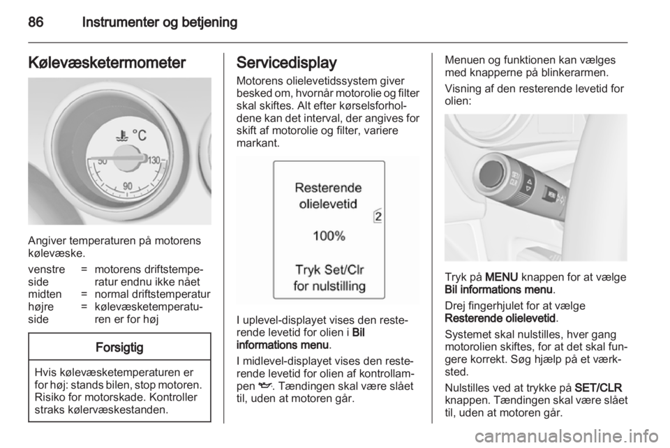 OPEL MERIVA 2012  Instruktionsbog (in Danish) 