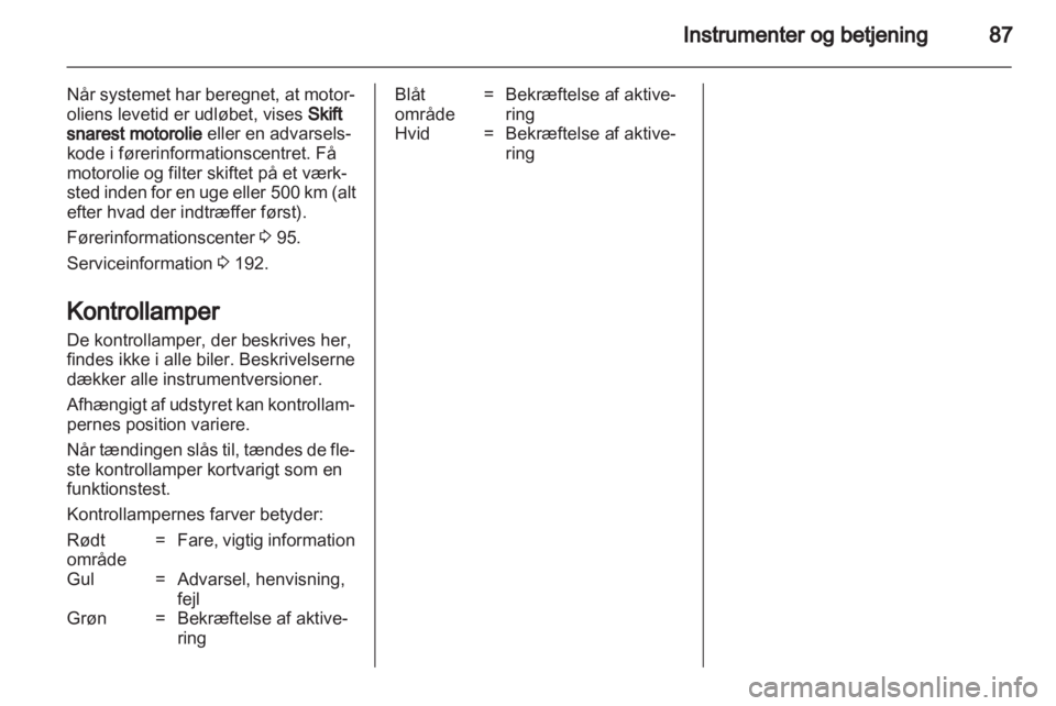 OPEL MERIVA 2012  Instruktionsbog (in Danish) 