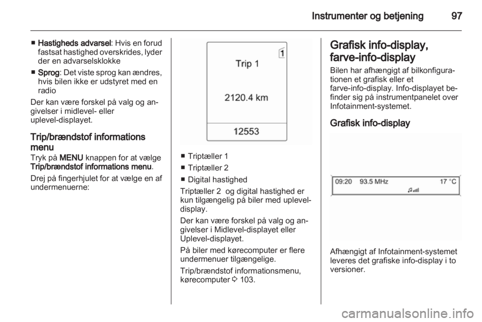 OPEL MERIVA 2012  Instruktionsbog (in Danish) 