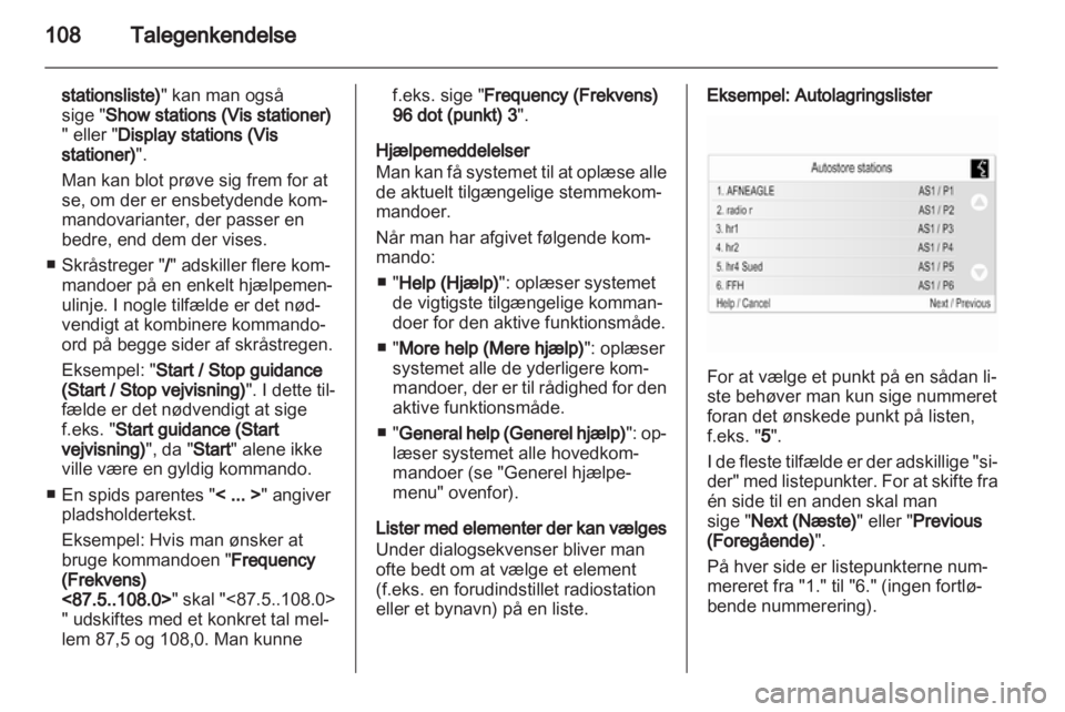 OPEL MERIVA 2012.5  Instruktionsbog til Infotainment (in Danish) 
