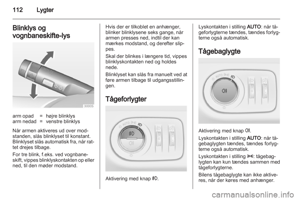 OPEL MERIVA 2012.5  Instruktionsbog (in Danish) 