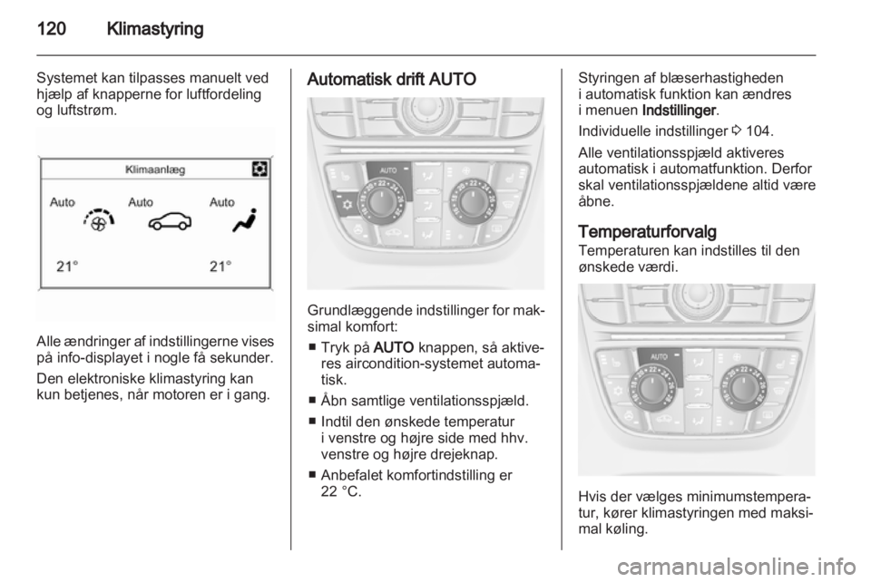 OPEL MERIVA 2012.5  Instruktionsbog (in Danish) 