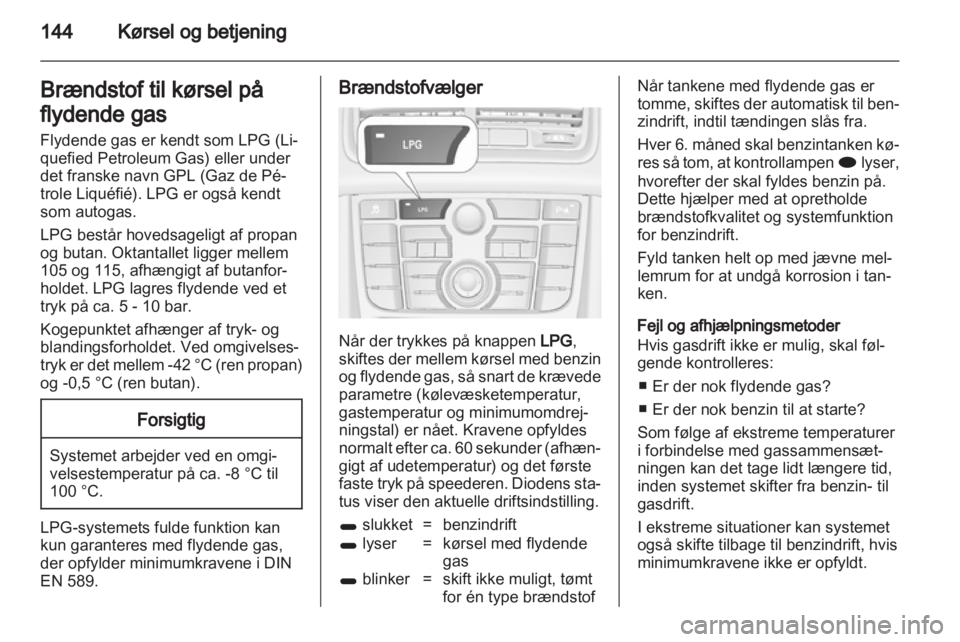 OPEL MERIVA 2012.5  Instruktionsbog (in Danish) 