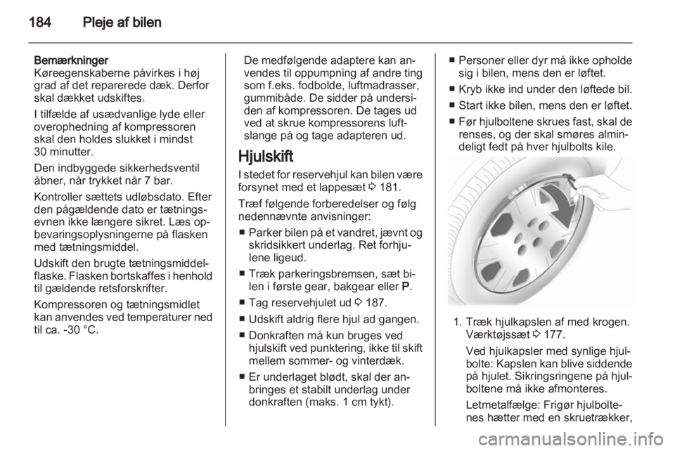 OPEL MERIVA 2012.5  Instruktionsbog (in Danish) 