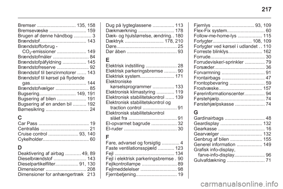 OPEL MERIVA 2012.5  Instruktionsbog (in Danish) 