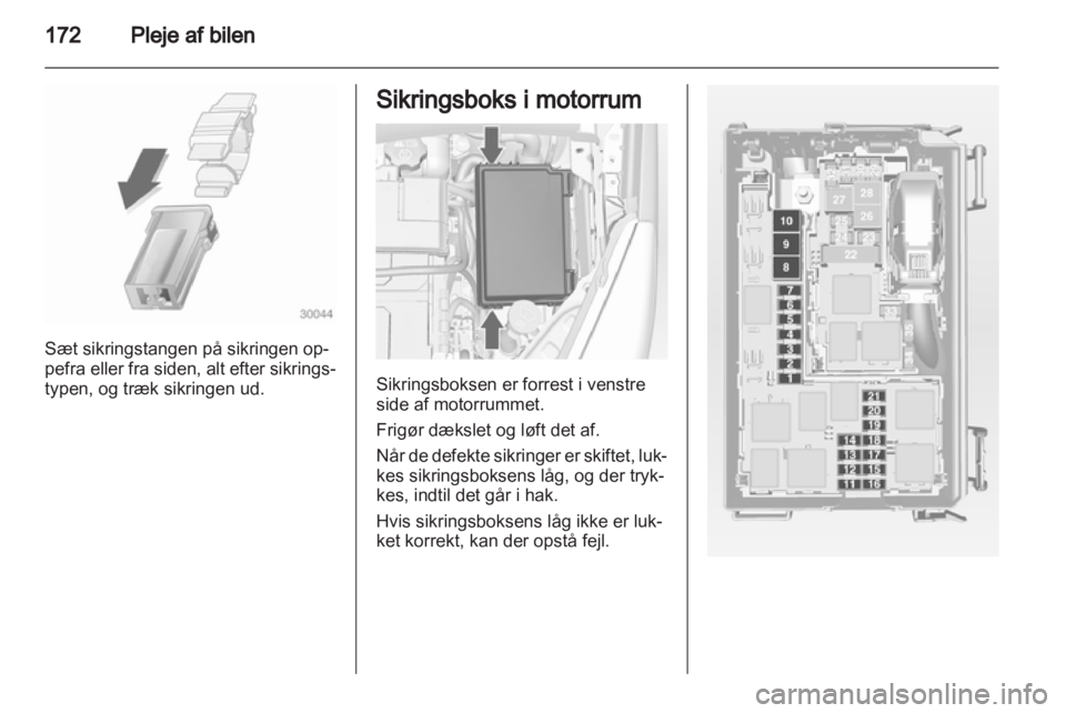 OPEL MERIVA 2013  Instruktionsbog (in Danish) 