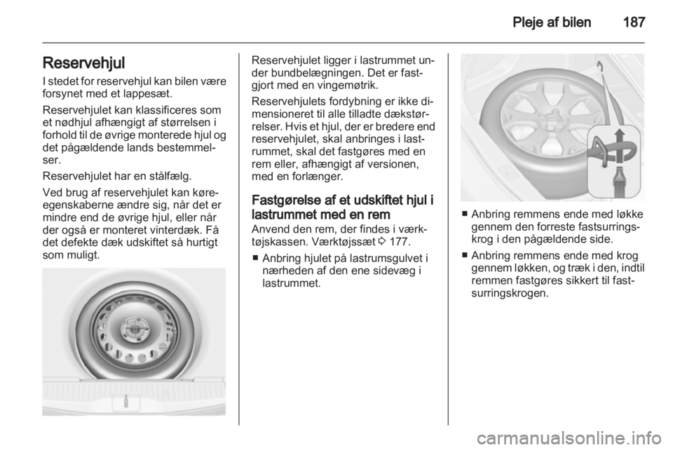 OPEL MERIVA 2013  Instruktionsbog (in Danish) 