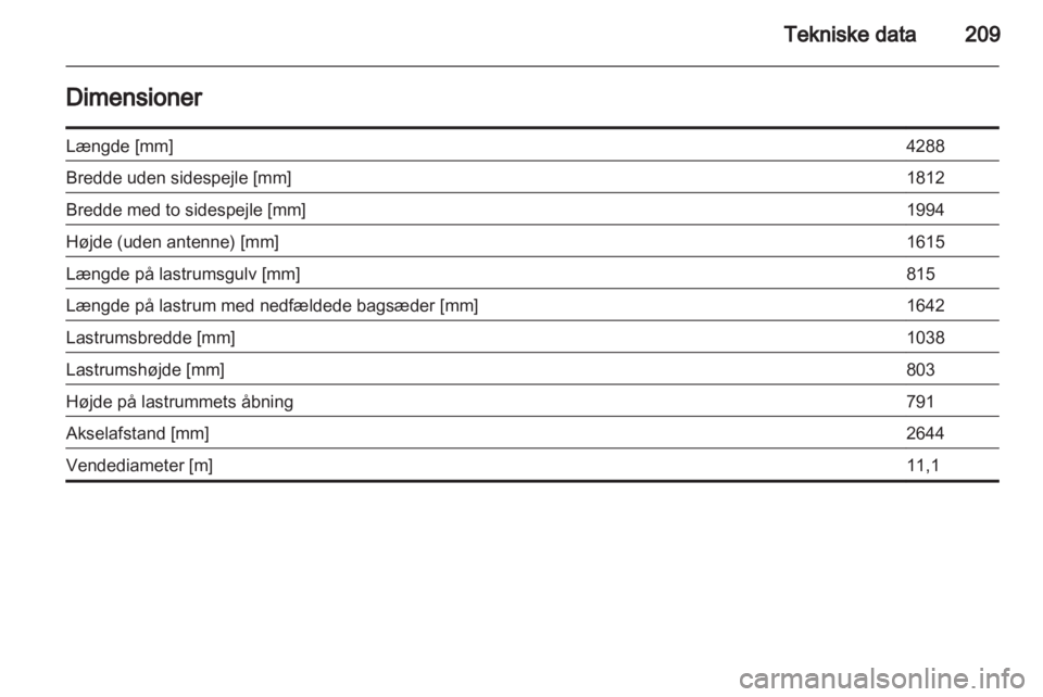 OPEL MERIVA 2013  Instruktionsbog (in Danish) 