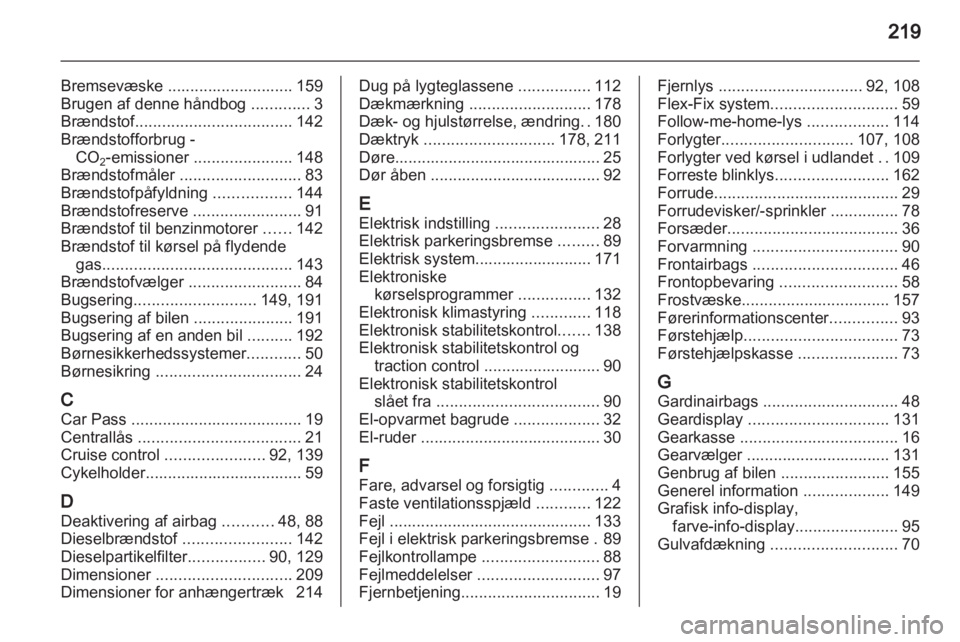 OPEL MERIVA 2013  Instruktionsbog (in Danish) 