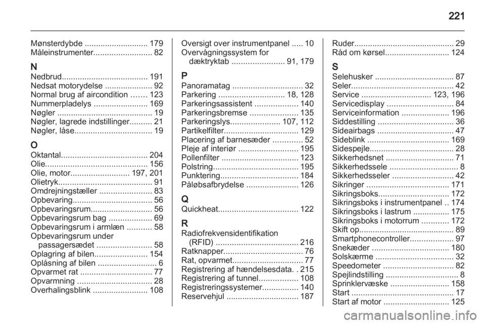 OPEL MERIVA 2013  Instruktionsbog (in Danish) 