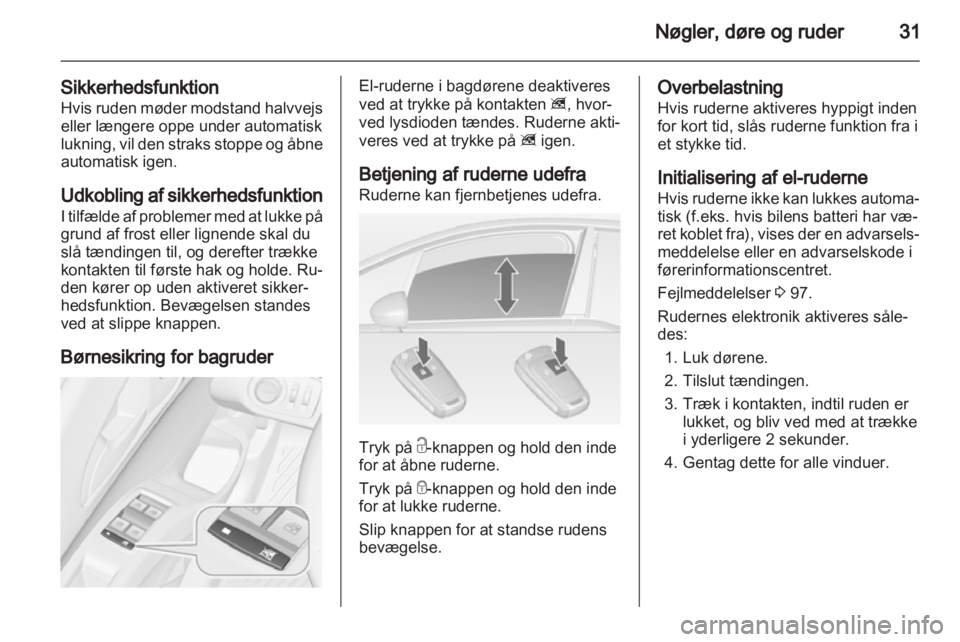 OPEL MERIVA 2013  Instruktionsbog (in Danish) 