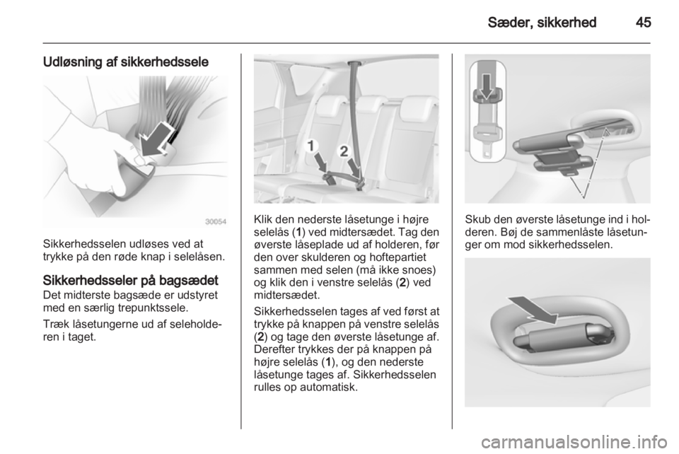 OPEL MERIVA 2013  Instruktionsbog (in Danish) 